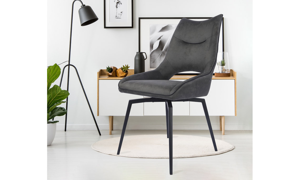 Fugace - Chaise pivotante pieds bois   